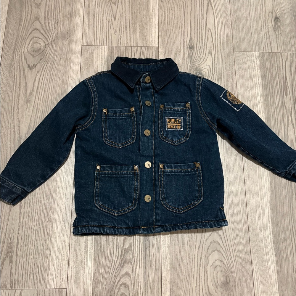 Hurley Sherpa Jean Jacket Size 24 Months